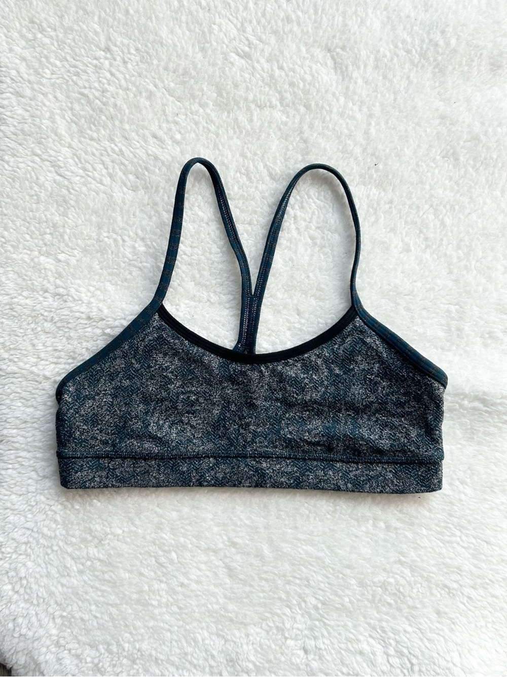 Lululemon Blue Printed Sports Bra